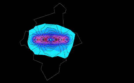 Limiting the electromagnetic field in a 6 cable rank Limiting the electromagnetic field in a 6 cable rank